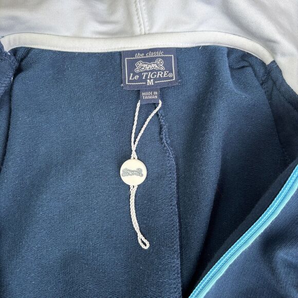 Le Tigre Classic Blue Athletic Dress Hooded Tennis Pickleball Size M - Picture 8 of 14